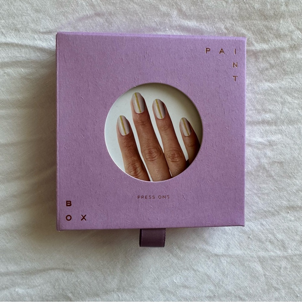 Paint Box Press On Nails in Purple Box
